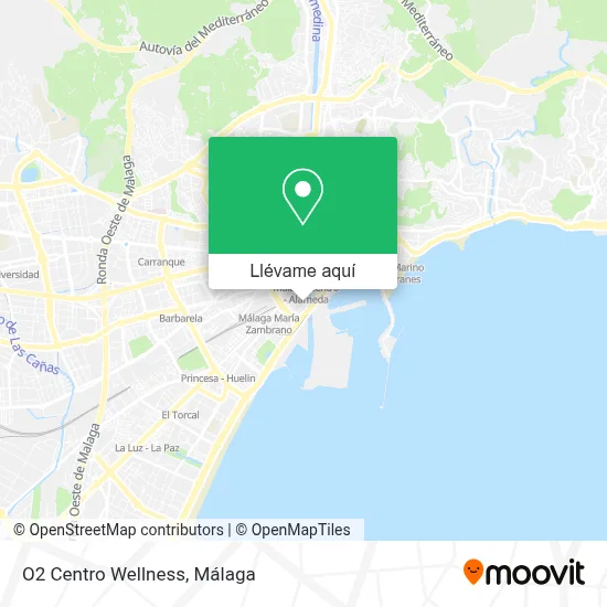 Mapa O2 Centro Wellness
