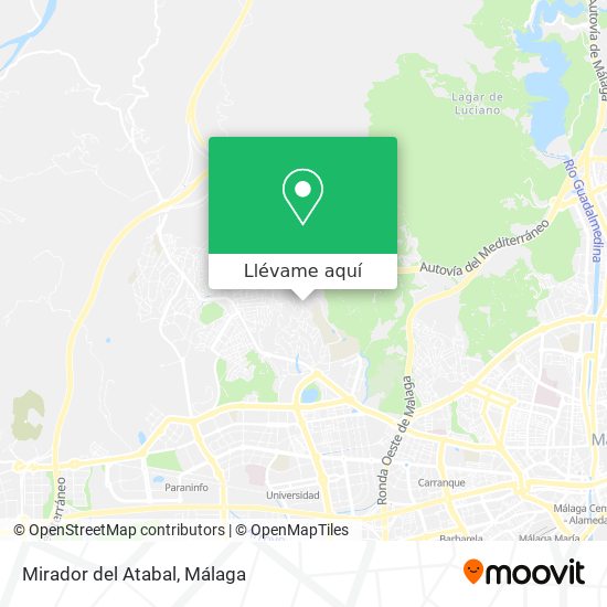 Mapa Mirador del Atabal