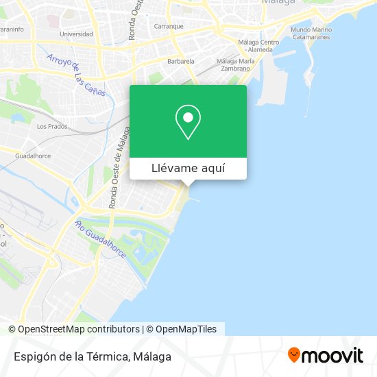 Mapa Espigón de la Térmica