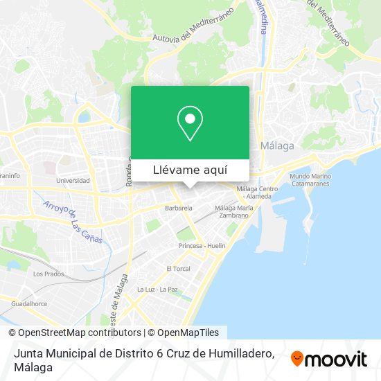 Mapa Junta Municipal de Distrito 6 Cruz de Humilladero