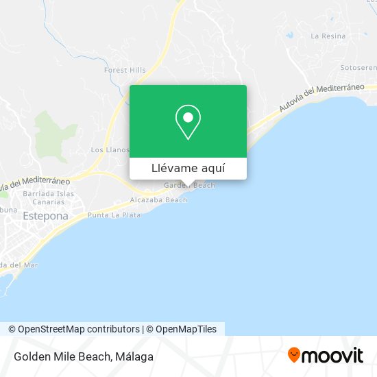 Mapa Golden Mile Beach