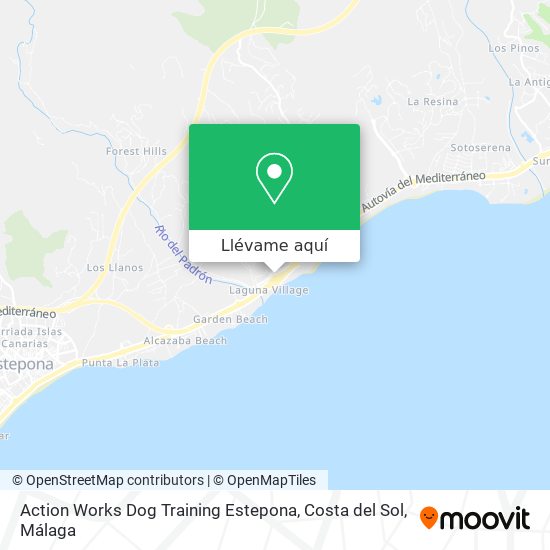 Mapa Action Works Dog Training Estepona, Costa del Sol