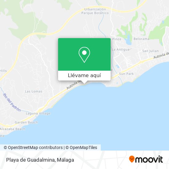 Mapa Playa de Guadalmina
