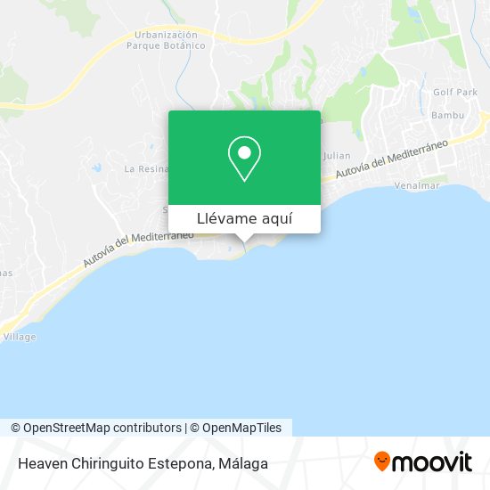 Mapa Heaven Chiringuito Estepona