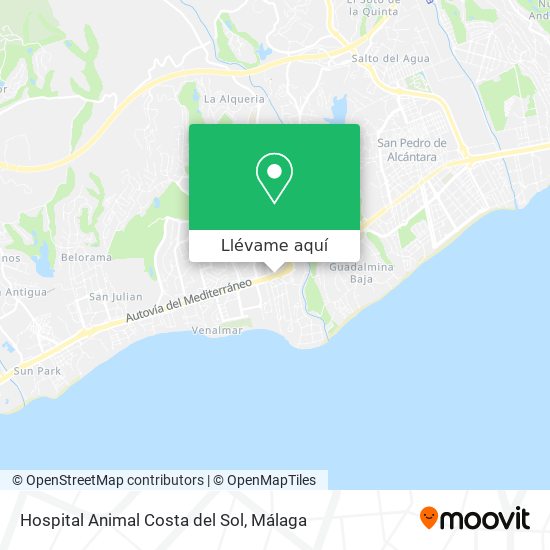 Mapa Hospital Animal Costa del Sol