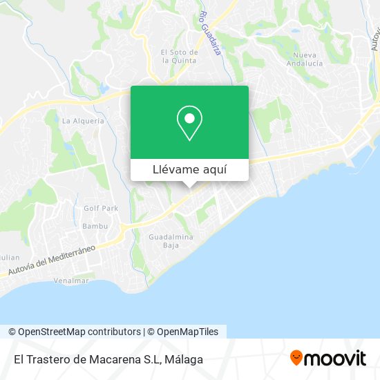 Mapa El Trastero de Macarena S.L
