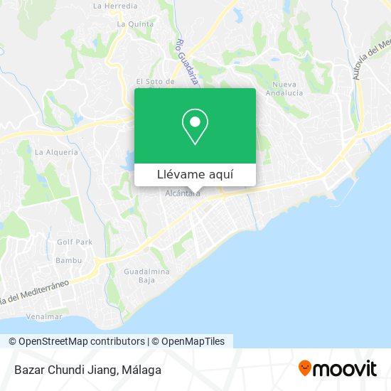 Mapa Bazar Chundi Jiang
