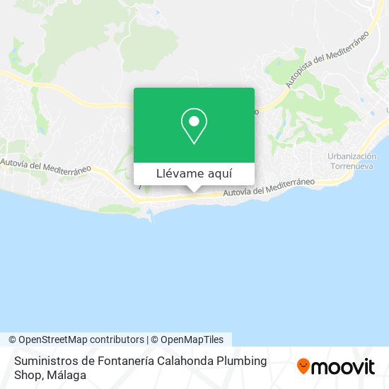 Mapa Suministros de Fontanería Calahonda Plumbing Shop