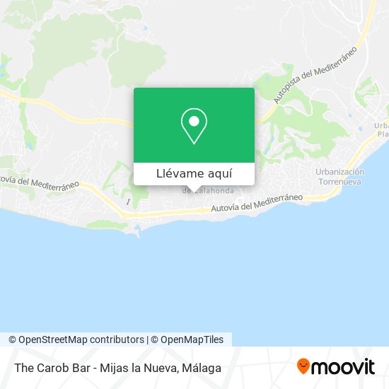 Mapa The Carob Bar - Mijas la Nueva