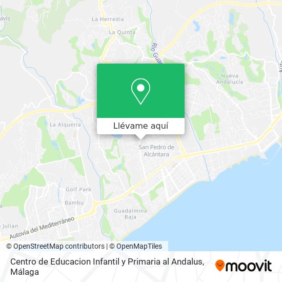 Mapa Centro de Educacion Infantil y Primaria al Andalus