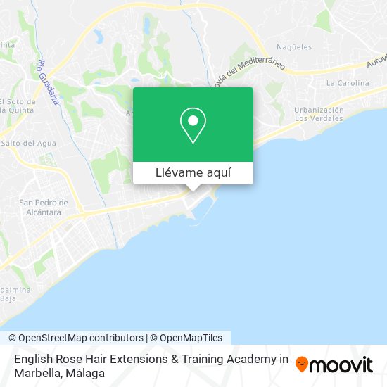 Mapa English Rose Hair Extensions & Training Academy in Marbella