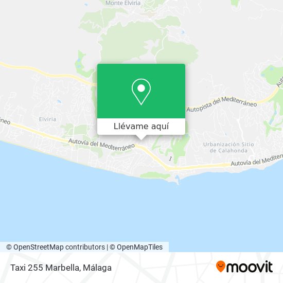 Mapa Taxi 255 Marbella