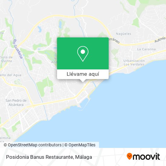 Mapa Posidonia Banus Restaurante