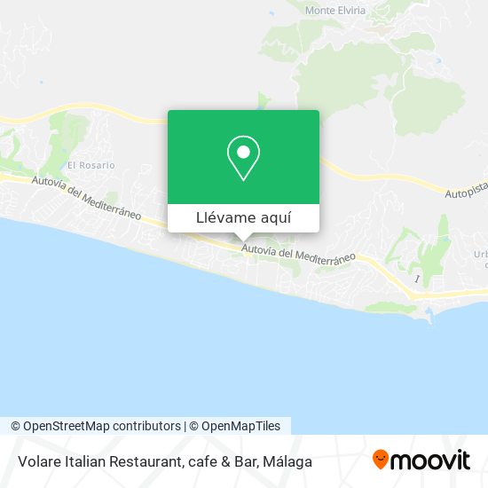 Mapa Volare Italian Restaurant, cafe & Bar