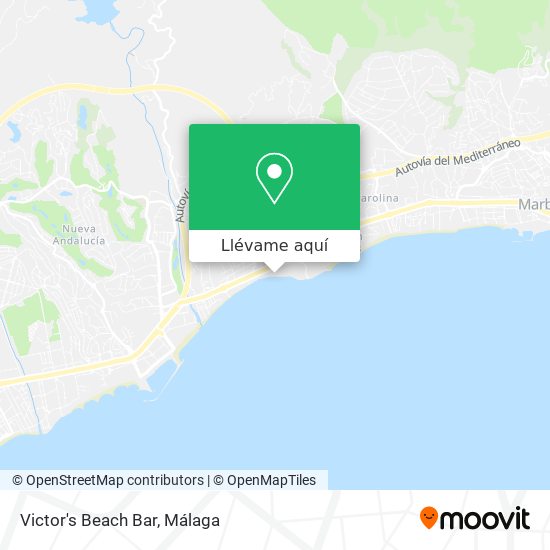 Mapa Victor's Beach Bar