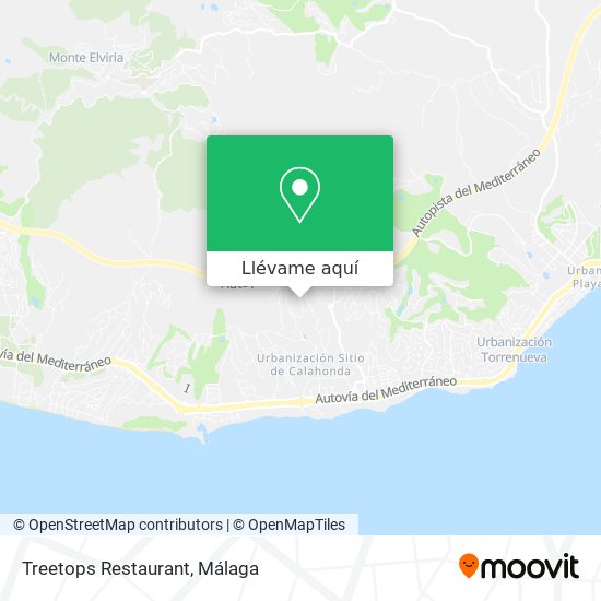 Mapa Treetops Restaurant