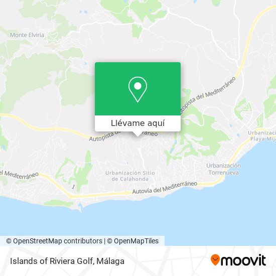Mapa Islands of Riviera Golf