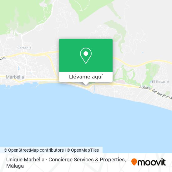 Mapa Unique Marbella - Concierge Services & Properties