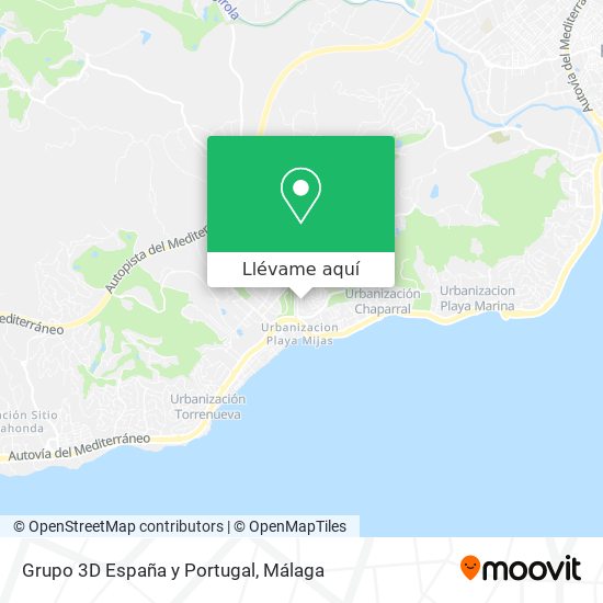 Mapa Grupo 3D España y Portugal
