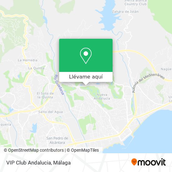 Mapa VIP Club Andalucia