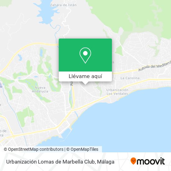 Mapa Urbanización Lomas de Marbella Club