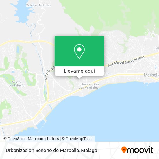 Mapa Urbanización Señorío de Marbella