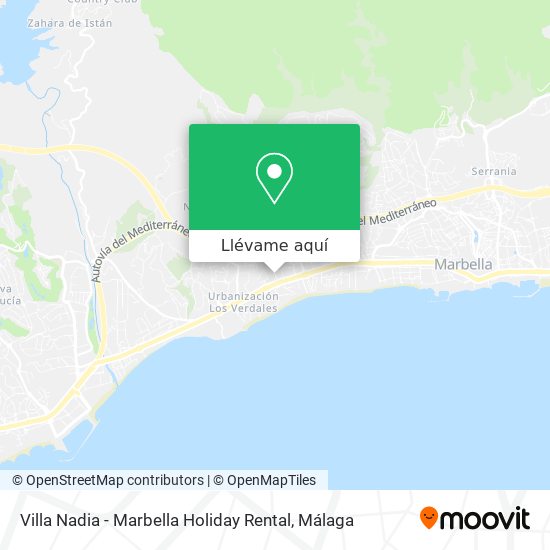 Mapa Villa Nadia - Marbella Holiday Rental