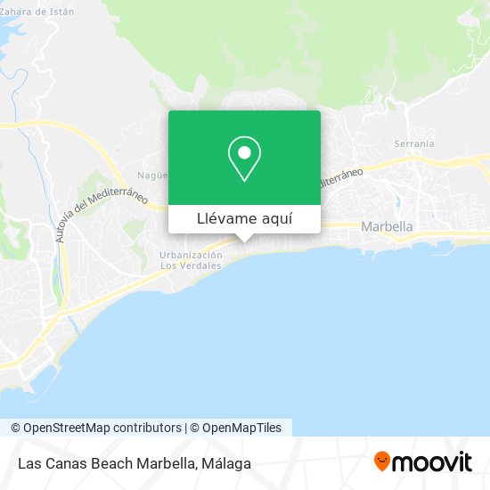 Mapa Las Canas Beach Marbella