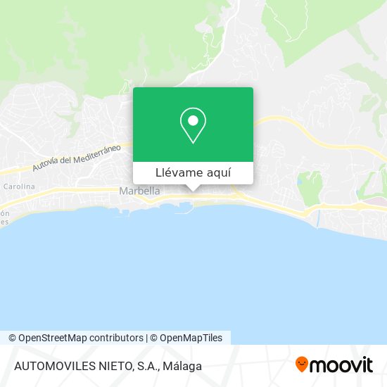 Mapa AUTOMOVILES NIETO, S.A.