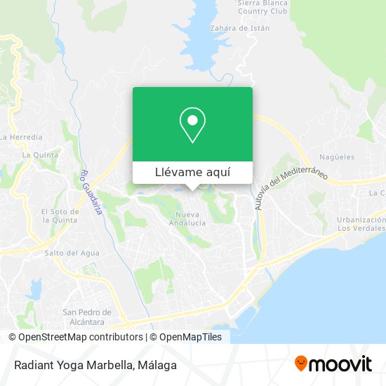 Mapa Radiant Yoga Marbella