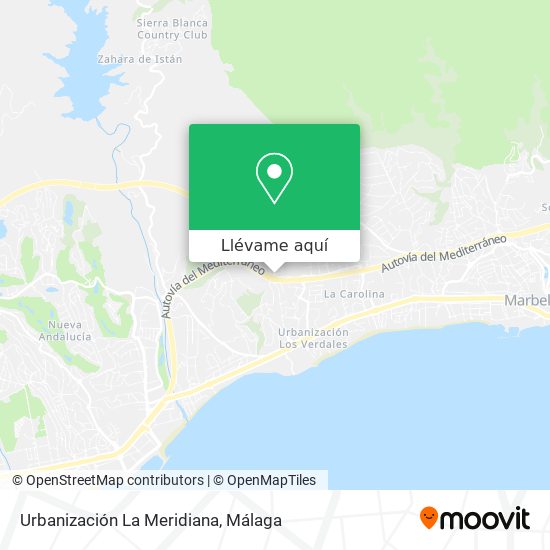 Mapa Urbanización La Meridiana