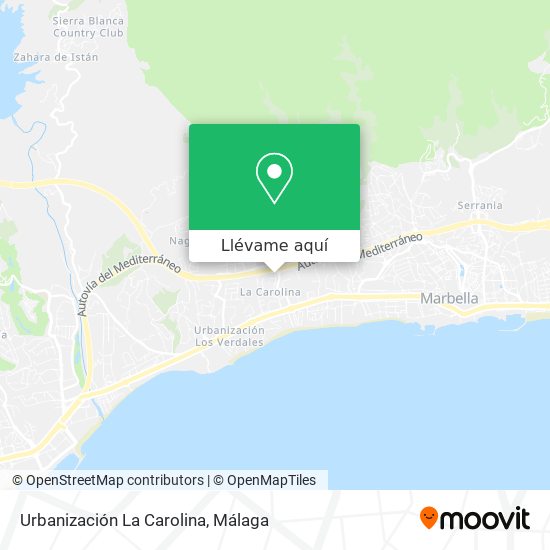 Mapa Urbanización La Carolina