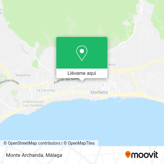 Mapa Monte Archanda