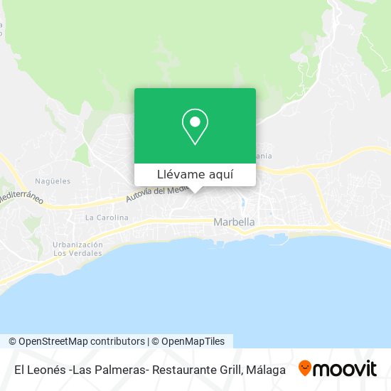 Mapa El Leonés -Las Palmeras- Restaurante Grill