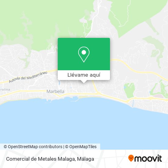 Mapa Comercial de Metales Malaga