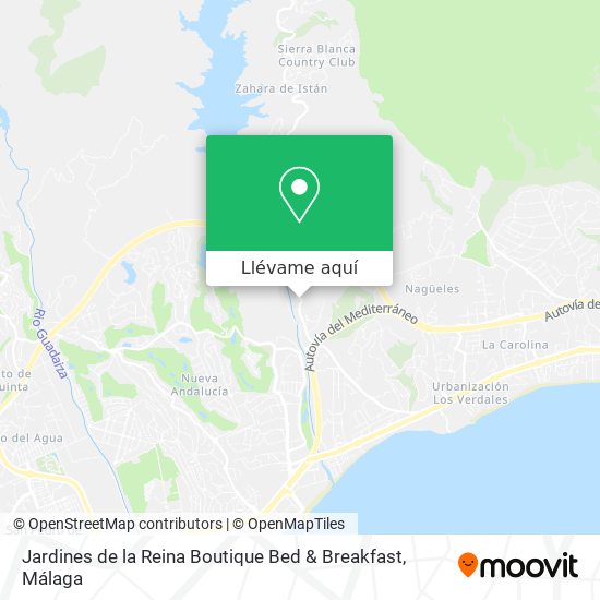 Mapa Jardines de la Reina Boutique Bed & Breakfast