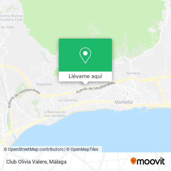 Mapa Club Olivia Valere