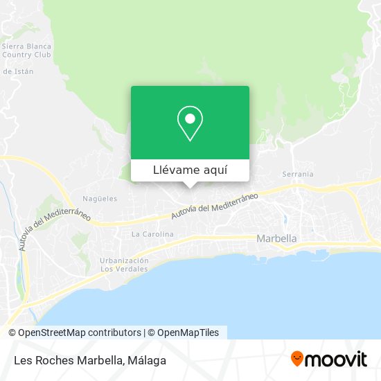 Mapa Les Roches Marbella