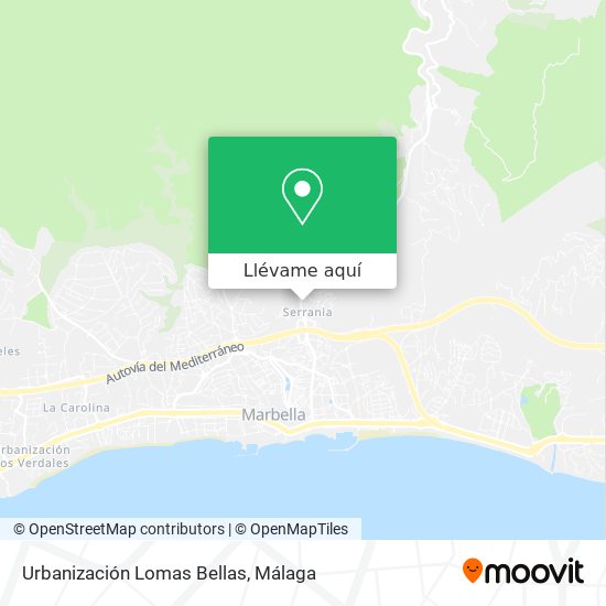 Mapa Urbanización Lomas Bellas