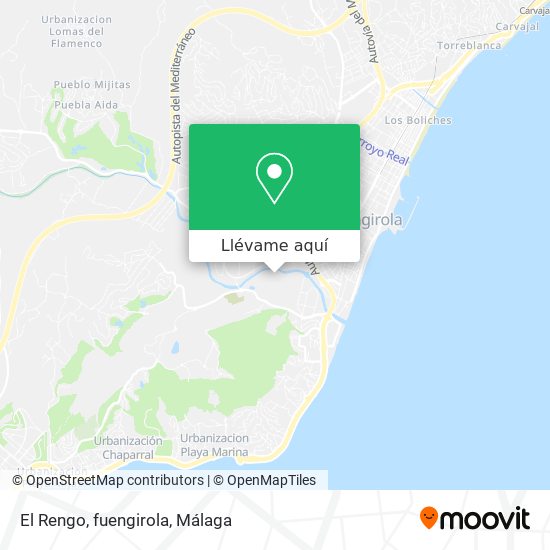 Mapa El Rengo, fuengirola