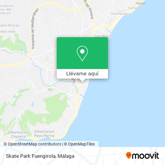 Mapa Skate Park Fuengirola