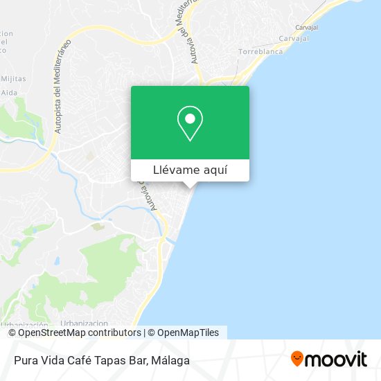 Mapa Pura Vida Café Tapas Bar