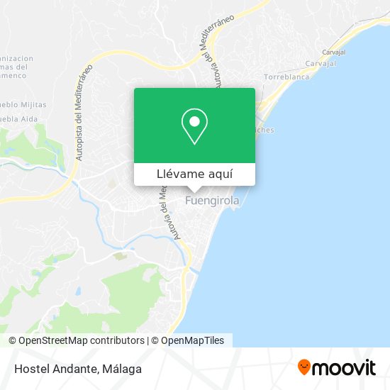 Mapa Hostel Andante