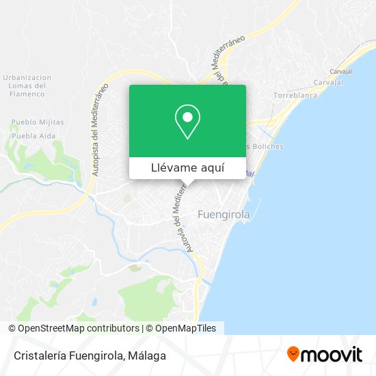 Mapa Cristalería Fuengirola