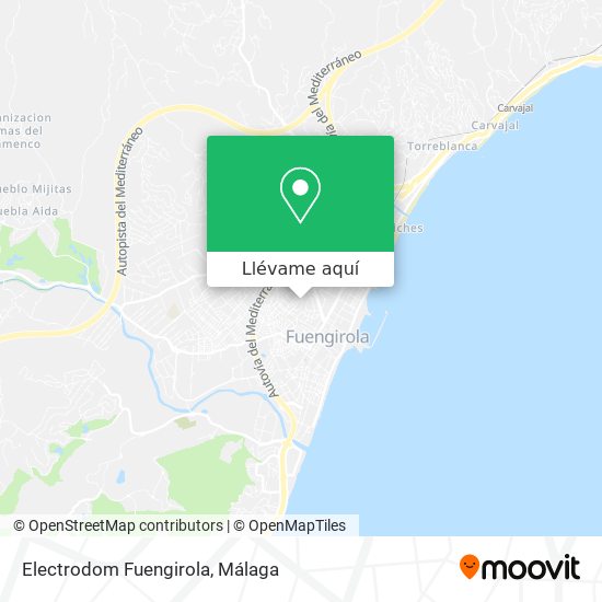 Mapa Electrodom Fuengirola