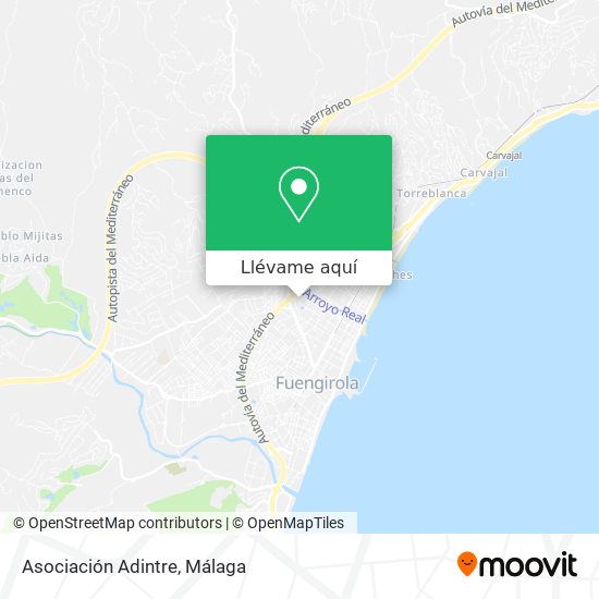 Mapa Asociación Adintre