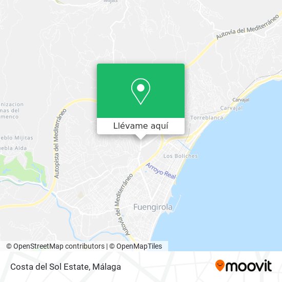 Mapa Costa del Sol Estate