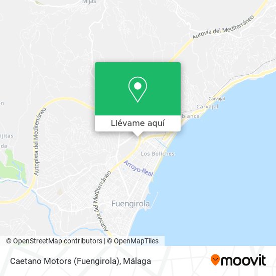 Mapa Caetano Motors (Fuengirola)