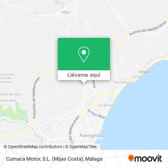Mapa Cumaca Motor, S.L. (Mijas Costa)