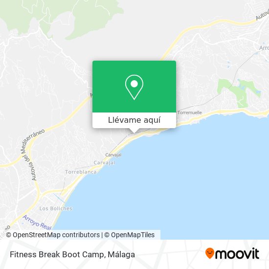 Mapa Fitness Break Boot Camp